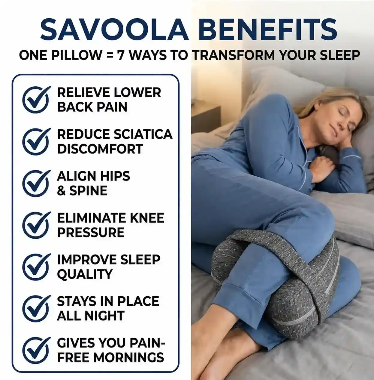 Savoola Knee Alignment Pillow